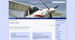 Desktop Screenshot of flugsport-berlin.de
