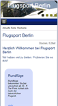 Mobile Screenshot of flugsport-berlin.de