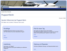 Tablet Screenshot of flugsport-berlin.de